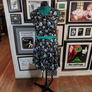 Day of the Dead Kitties & Fish Dress